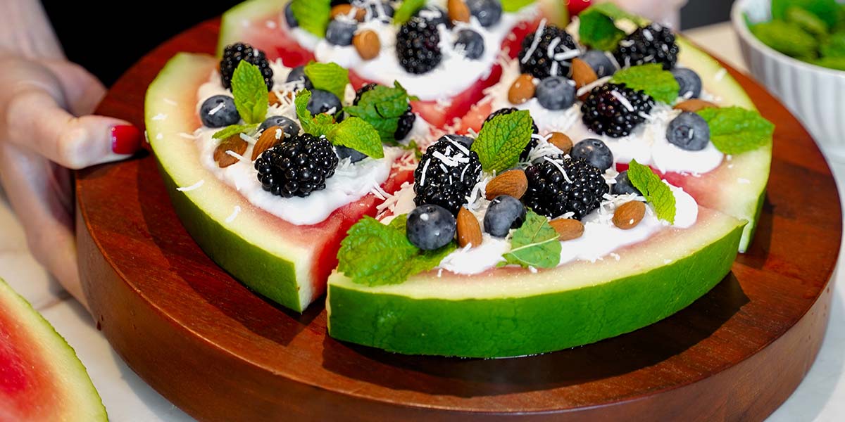 AMPERNA's Third Birthday - Watermelon Fruit Pizza